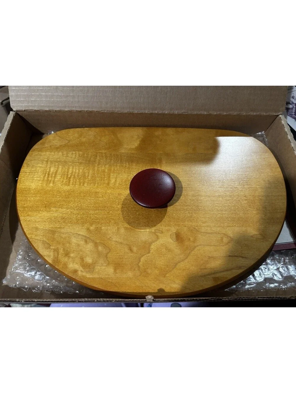 LONGABERGER BASKET Hostess WINTER WISHES LID Red Knob Christmas NEW